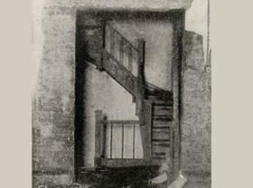 Stairwell inside the Asch Building
